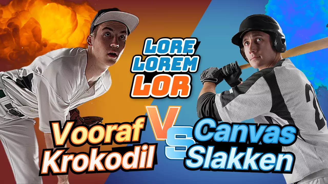 rood blauw socialite baseball youtube thumbnail