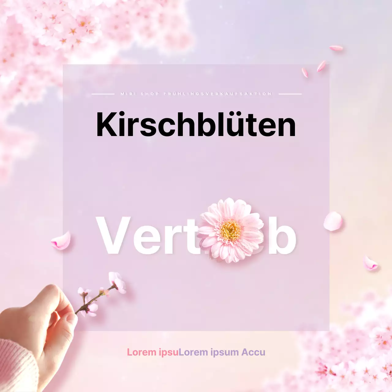 Kirschblütenverkauf