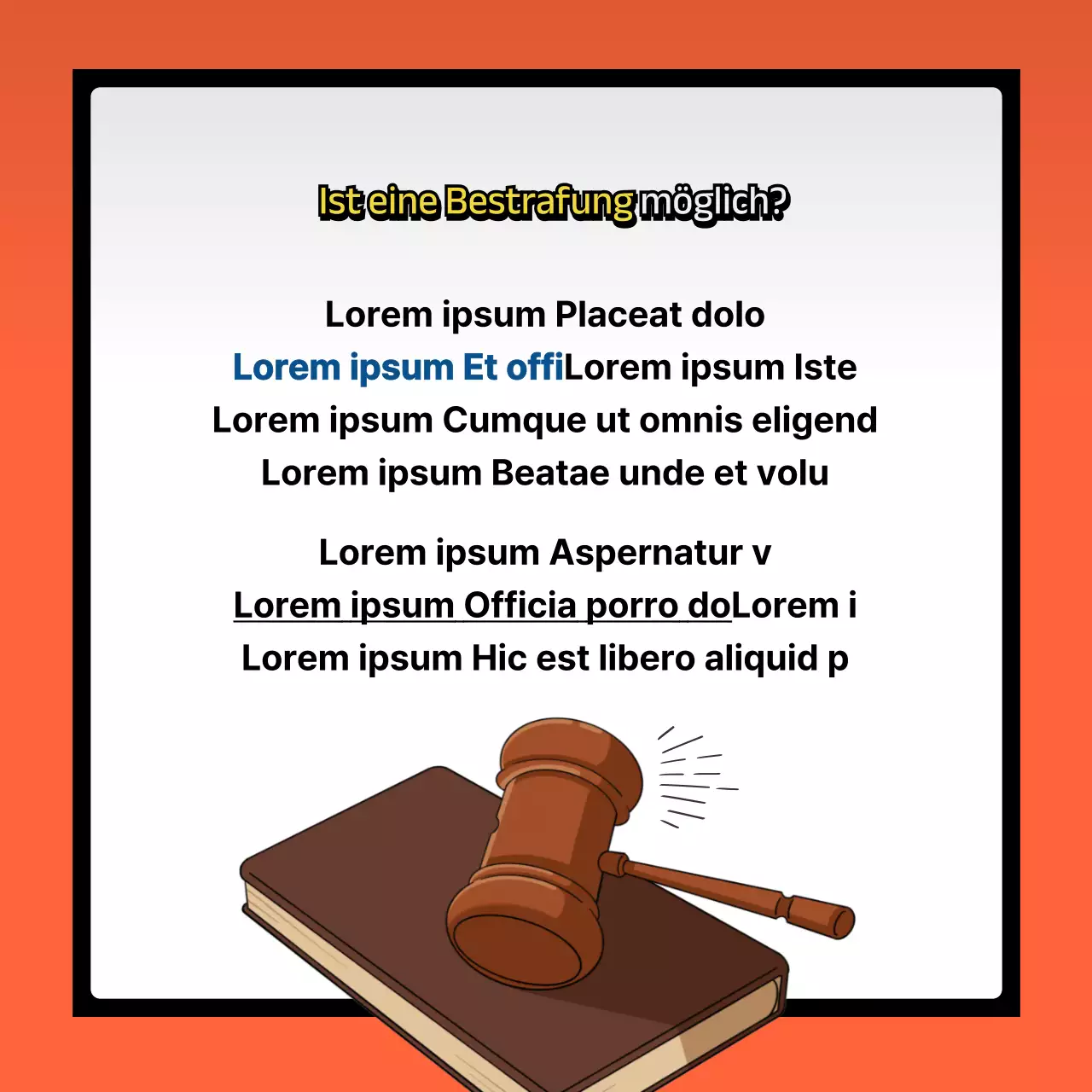 Wie man mit Zwischengeräuschen mit Knalleffekten in Marineblau und Orange umgeht