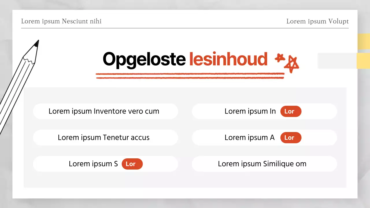 Rood en wit testpapier thema proefexamen antwoorden