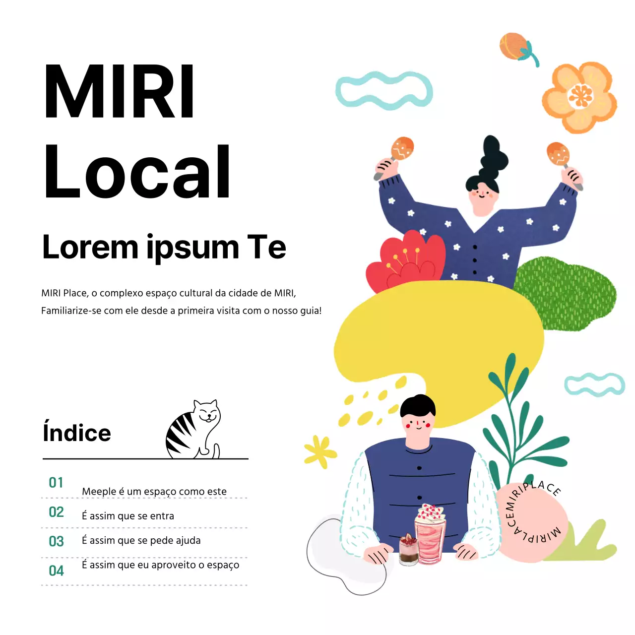Ilustrações simples e engraçadas a branco e preto Exposições Espectáculos Complexos Instalações Informações Guia nevoeiro