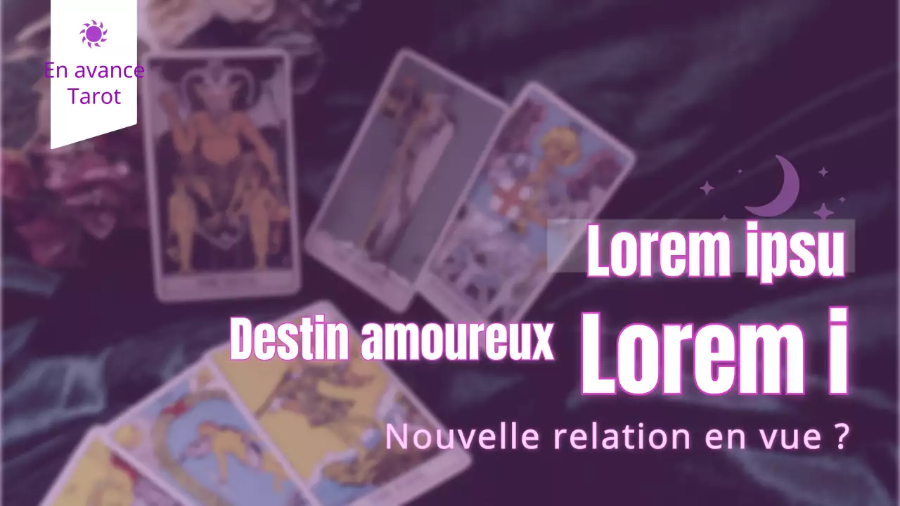 Horoscope du Nouvel An de la carte de tarot violette