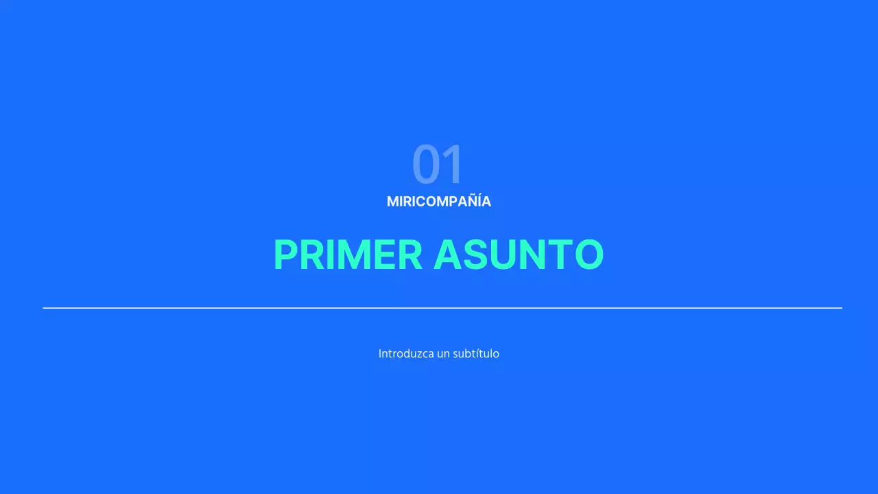 Informes empresariales sencillos en azul