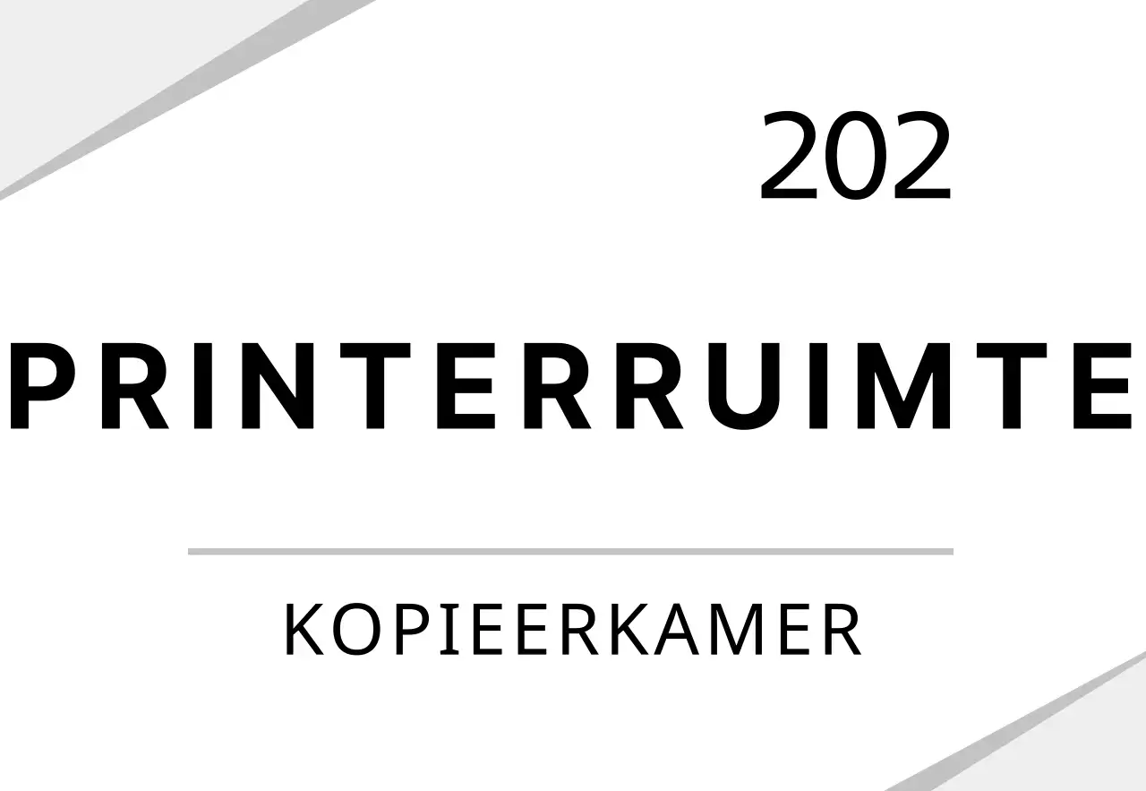 Wit grafisch bedrijfsbord