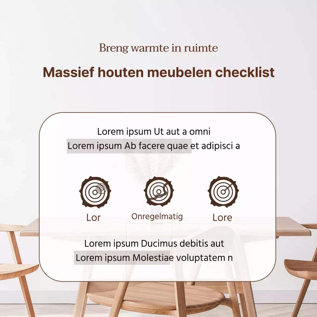 Bruine fotografieSchone inrichting in de kijker Interieur checklist