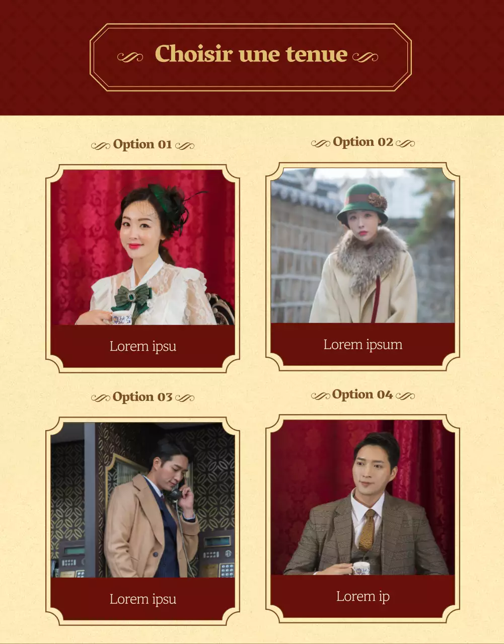 En savoir plus sur la location de costumes rétro fleuris