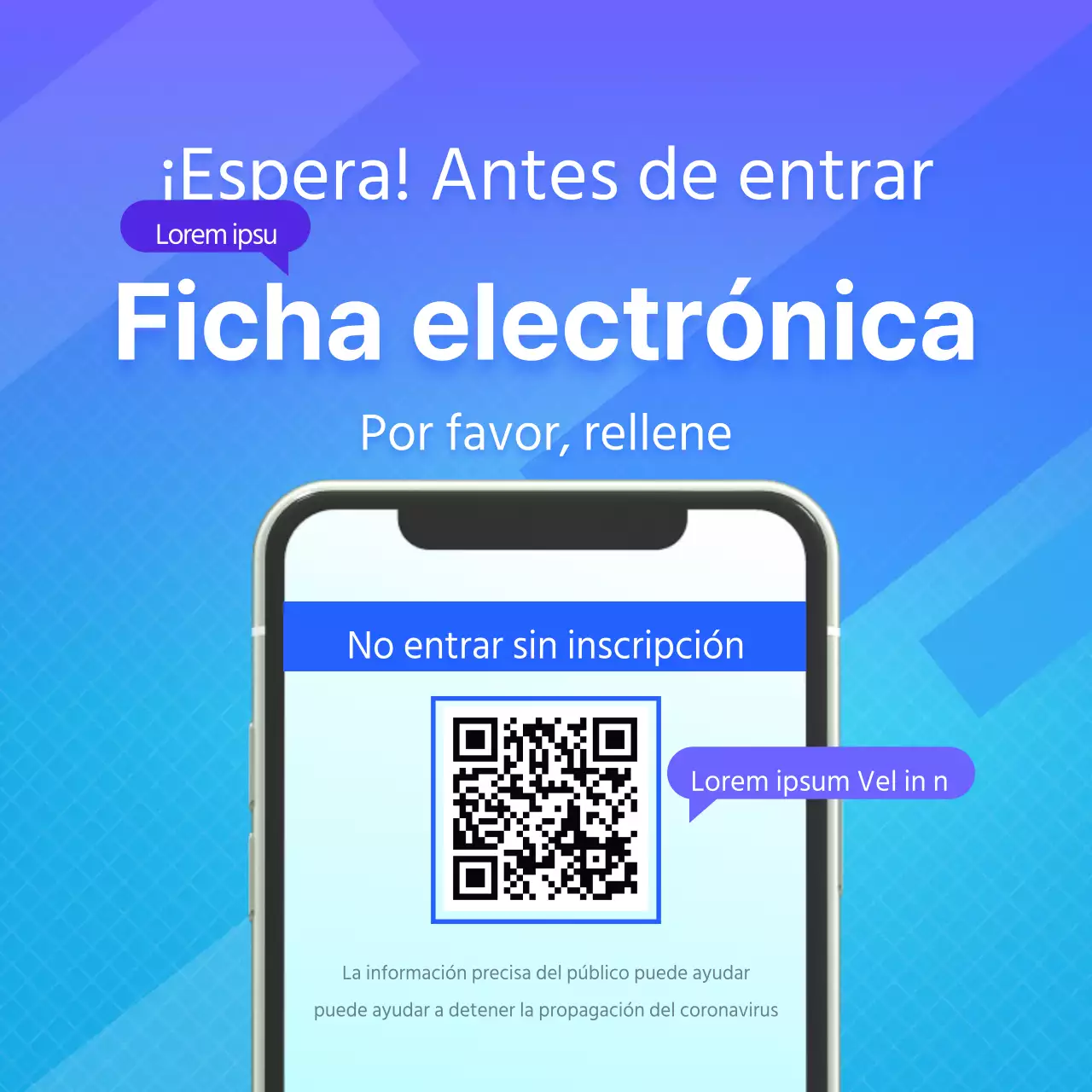 Modelo de pasaporte electrónico para smartphone Instrucciones