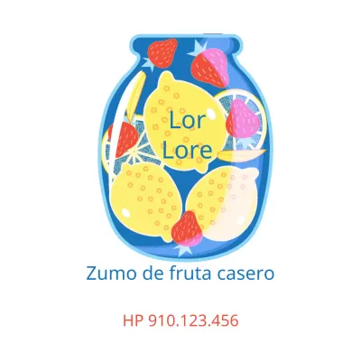Zumo de fruta casero