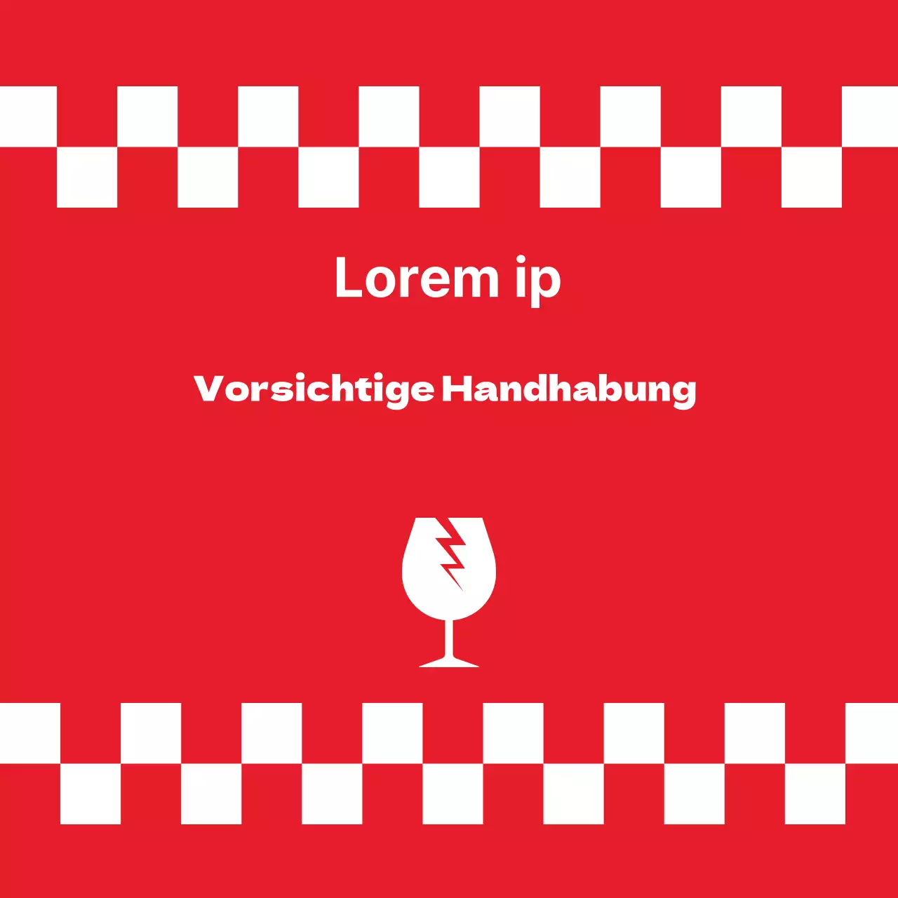 Vorsichtige Handhabung