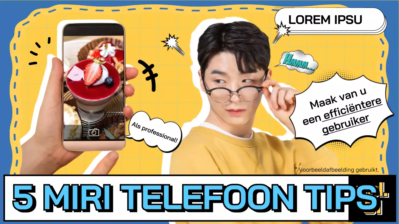 Elektronica-overzicht van het concept van de gele strip