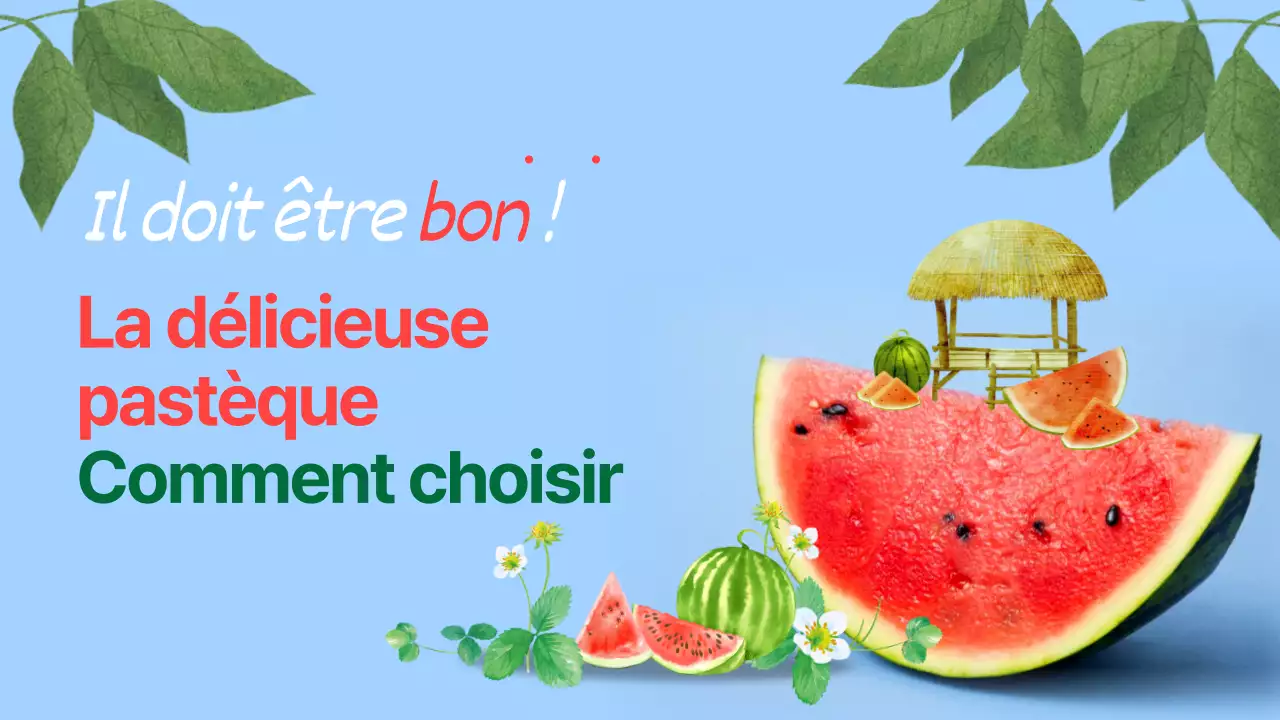Comment cueillir une délicieuse pastèque Illustré par Blue and Watermelon