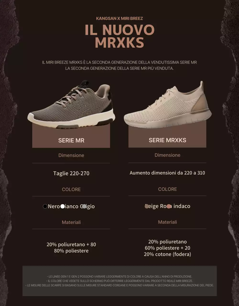Una collaborazione con scarpe da trekking color seppia e beige