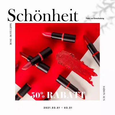 Rot, weiß und saubere Schönheit Ein Leitfaden für den Einkauf von Lippenstiften für die Schule