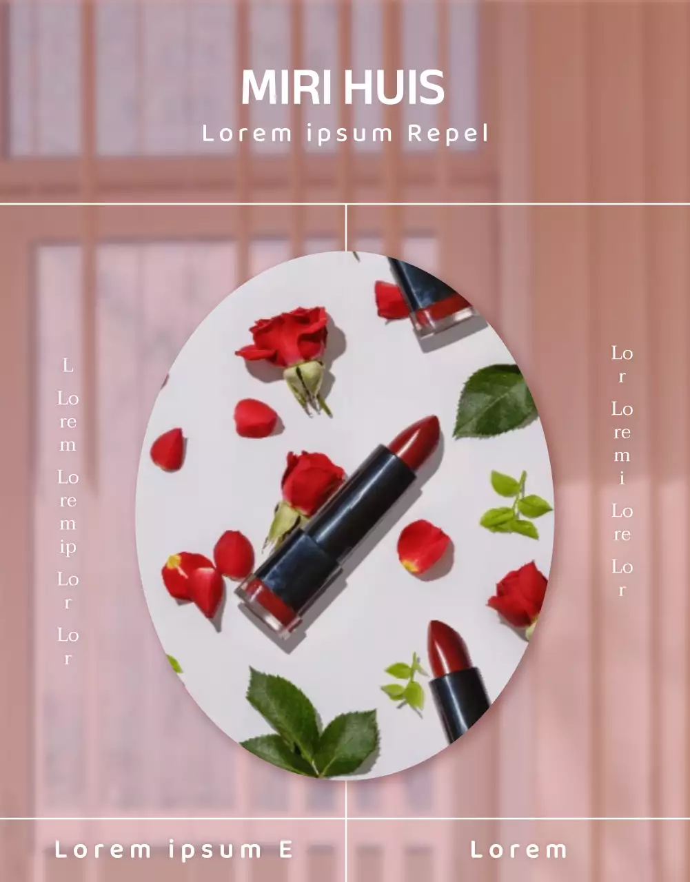 Roze elegante lippenstift