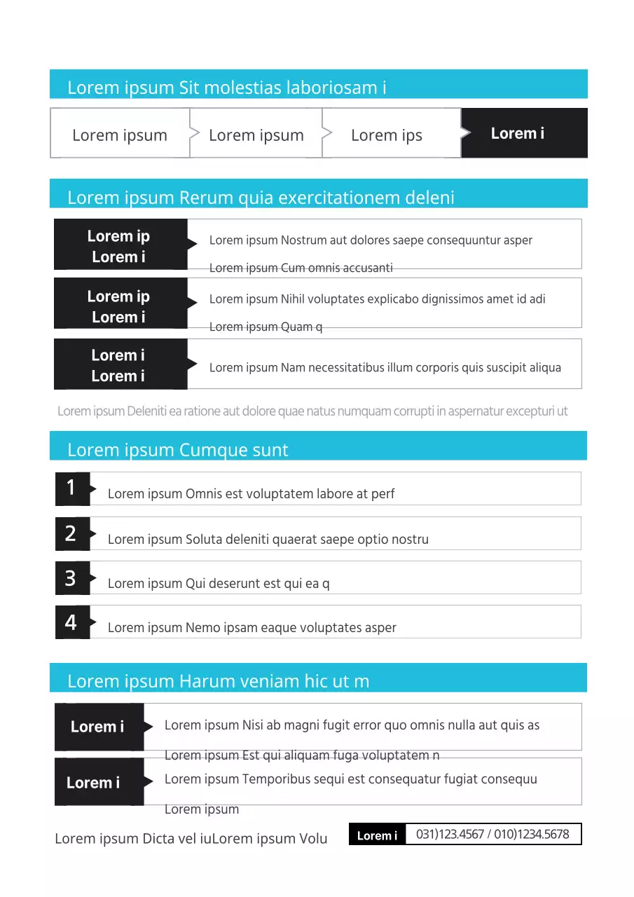 Descrivete e promuovete i materiali del vostro corso con un design pulito in blu e nero