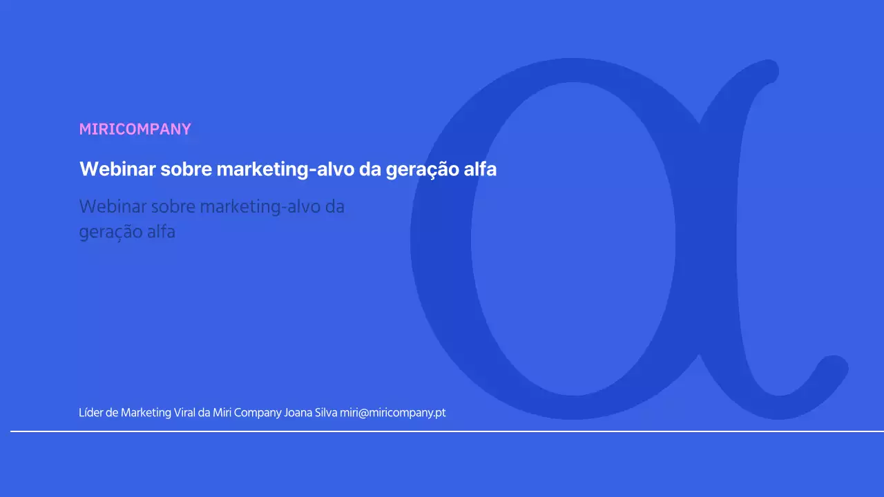 Geração Alfa Marketing direcionado Webinars Webinars Aulas online Negócios Fundos virtuais