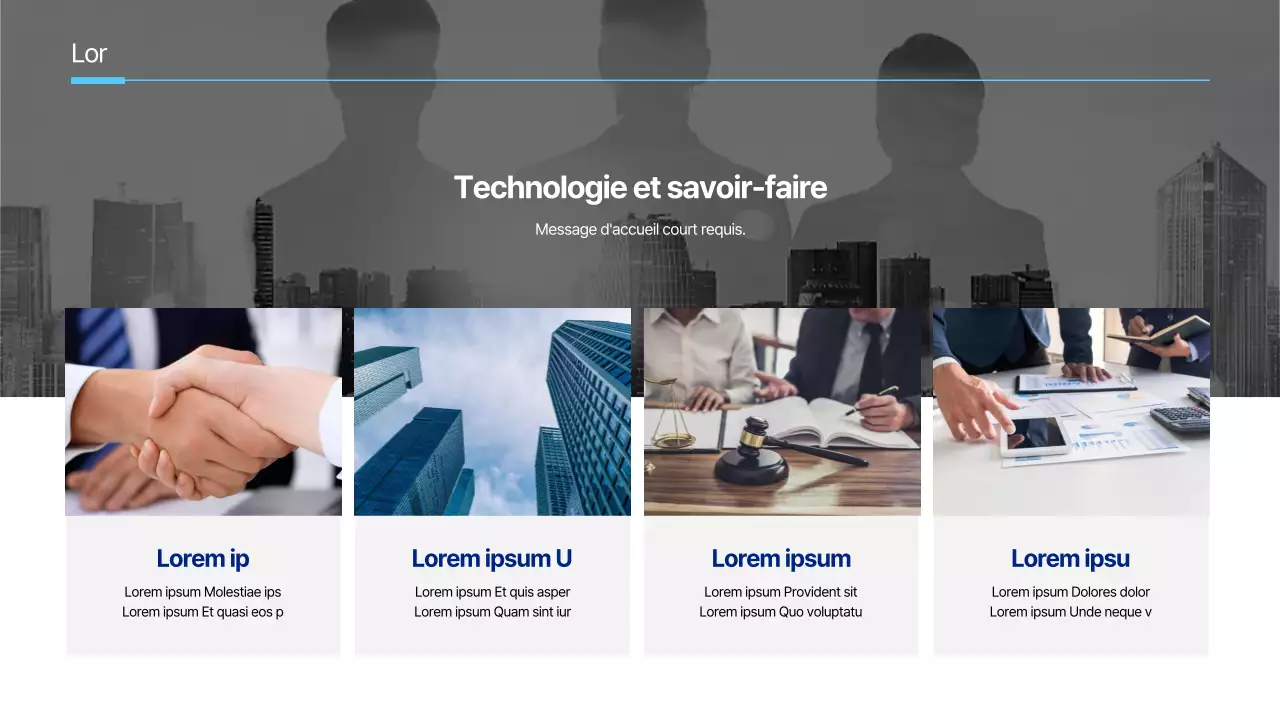 Lettre d'entreprise minimaliste