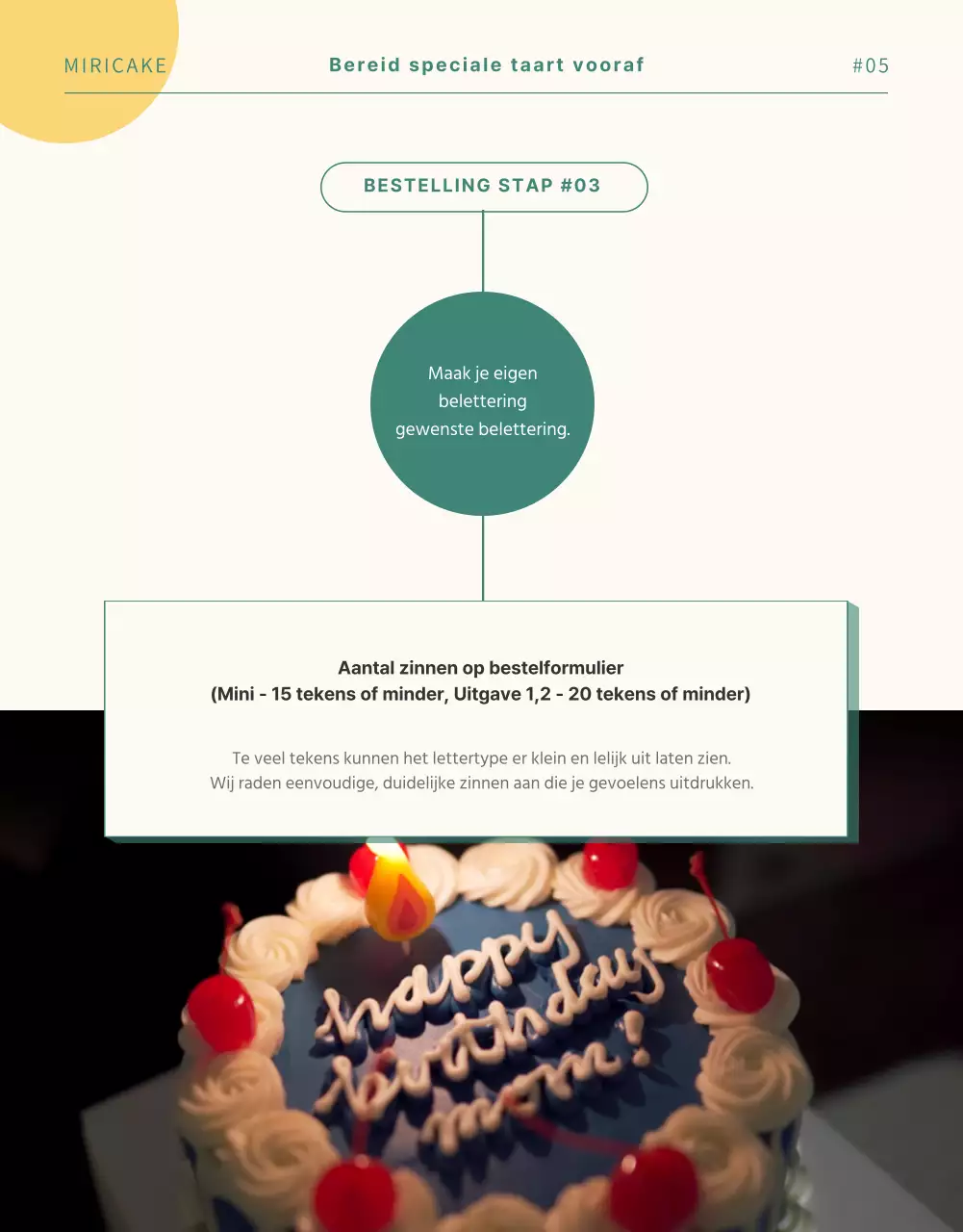 Taart vooraf bestellen in pastelkleuren Aangepaste handgemaakte detailpagina Beletteringstaart