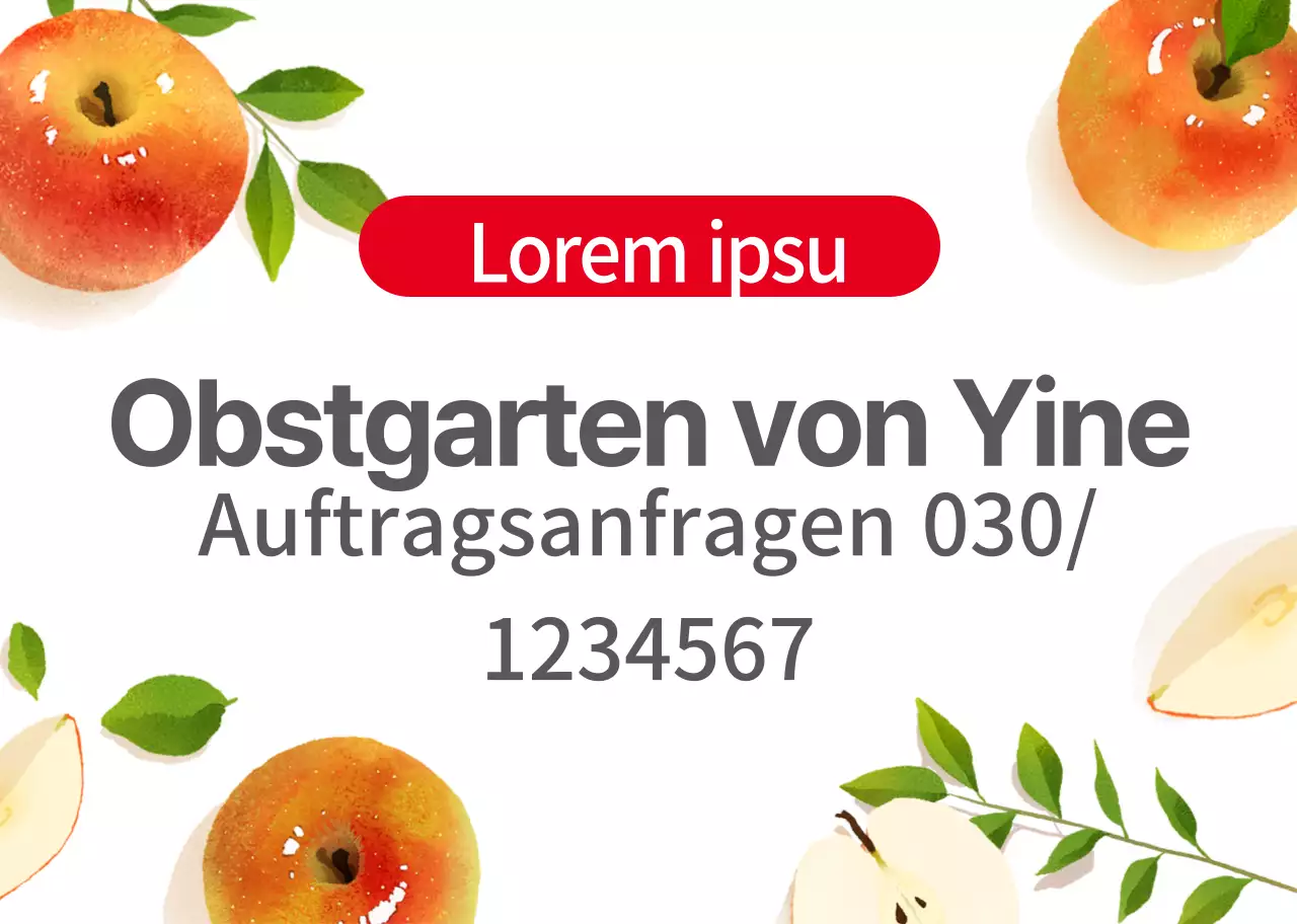 Weiße Farm Illustration Obstgarten Förderung