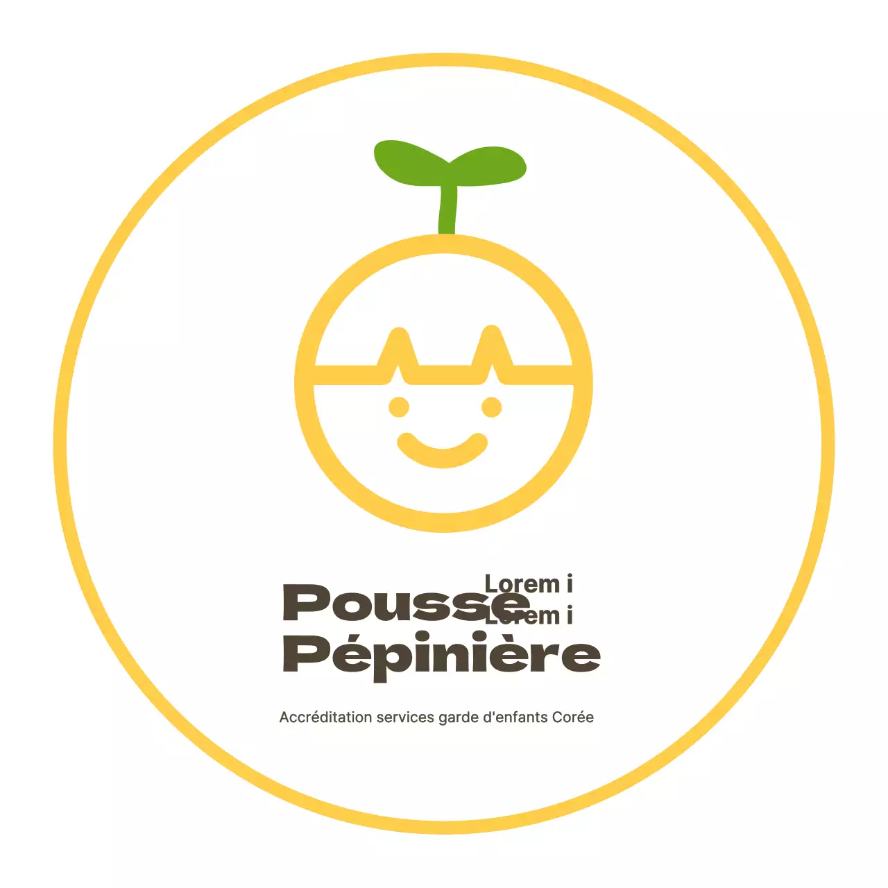 Panneau illustré simple et mignon pour la chambre d'enfant