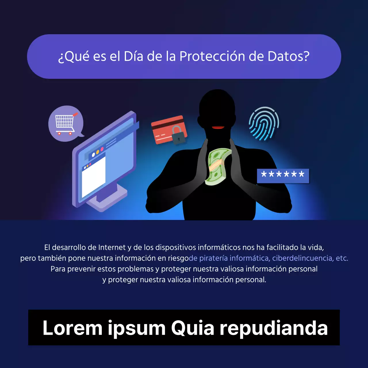 Dooclass Tarjeta del Día de la Protección de DatosNoticias Diseño