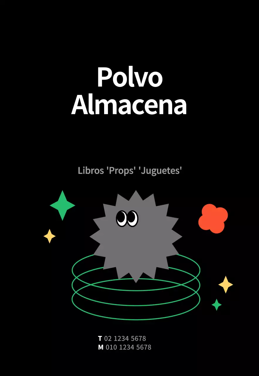 Letrero gráfico negro de tienda de comestibles