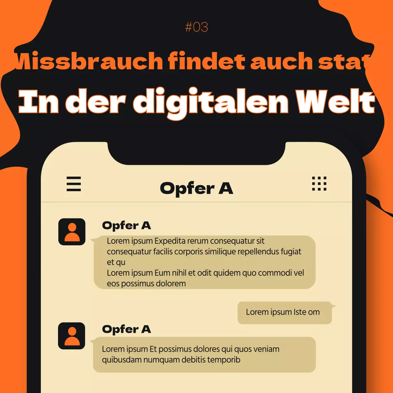 Förderung der Beseitigung von Gewalt an Schulen in Orange