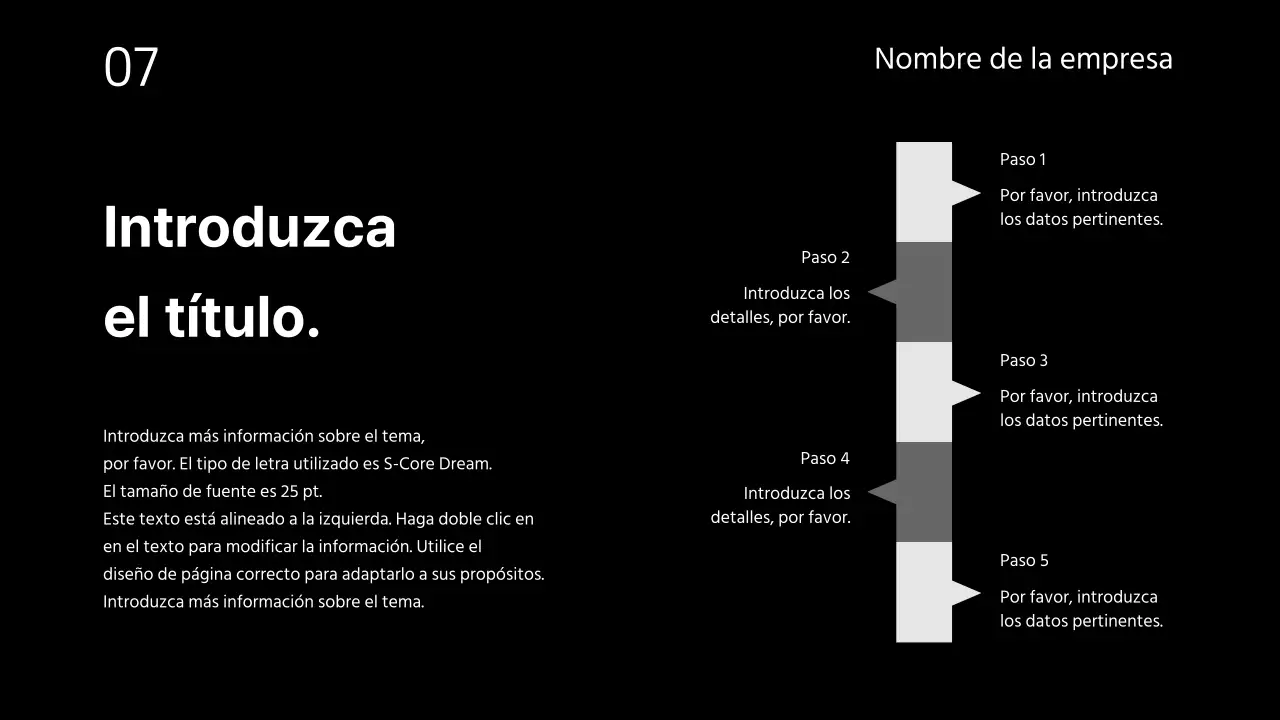 Presentaciones comerciales