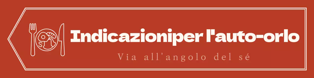 Stile di layout a freccia semplice ed emozionale in rosso e giallo pallido con indicazioni per l'auto-angolo