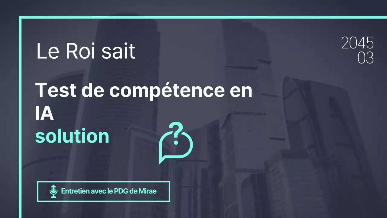 Miniature YouVu carrée de couleur menthe du contenu d'un test de compétences en IA sur fond bleu marine