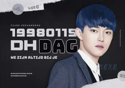 Gelukkige Verjaardag in Zwart Wit Gescheurd Papier Concept