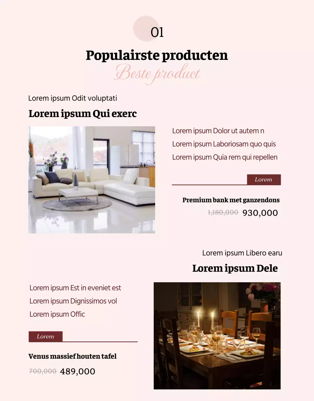 Promoot een rustgevend roze bruidsbeddegoed detailpagina