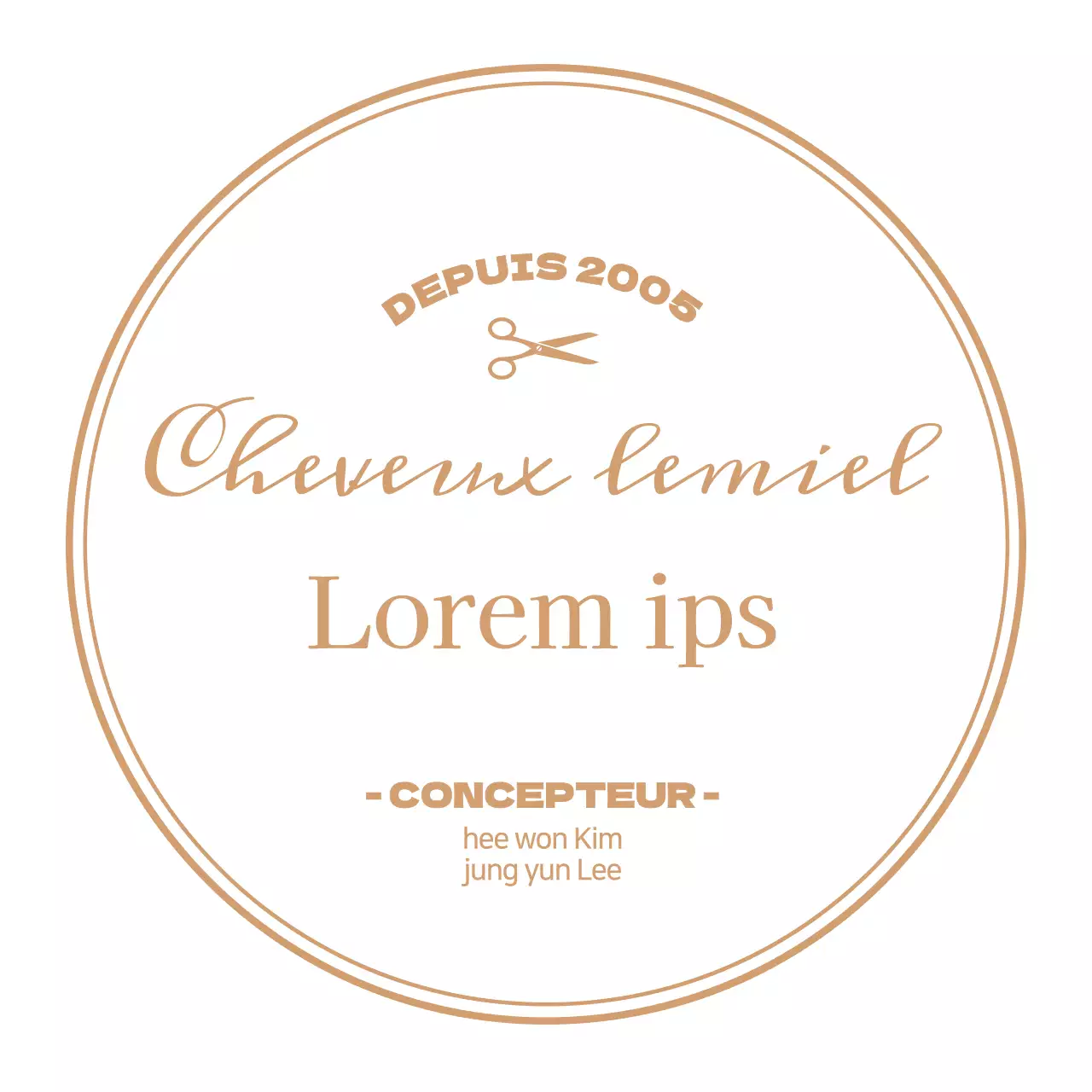 Enseigne de salon de coiffure luxueuse et blanche