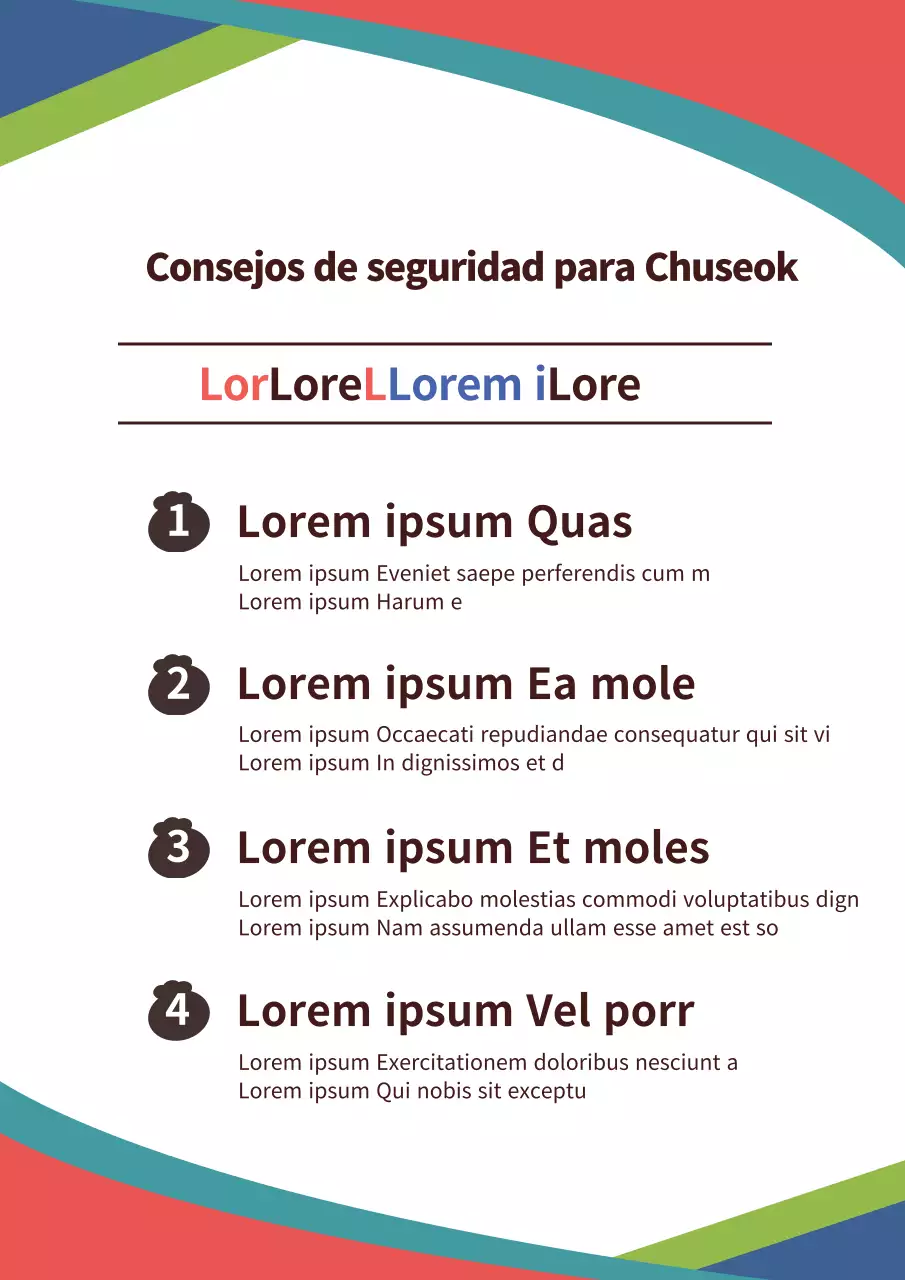 Chuseok Consejos de seguridad_Seposter