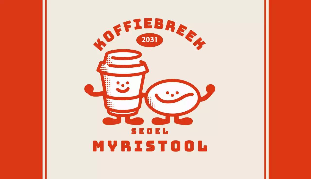 Red Orange's retro caféfiguren