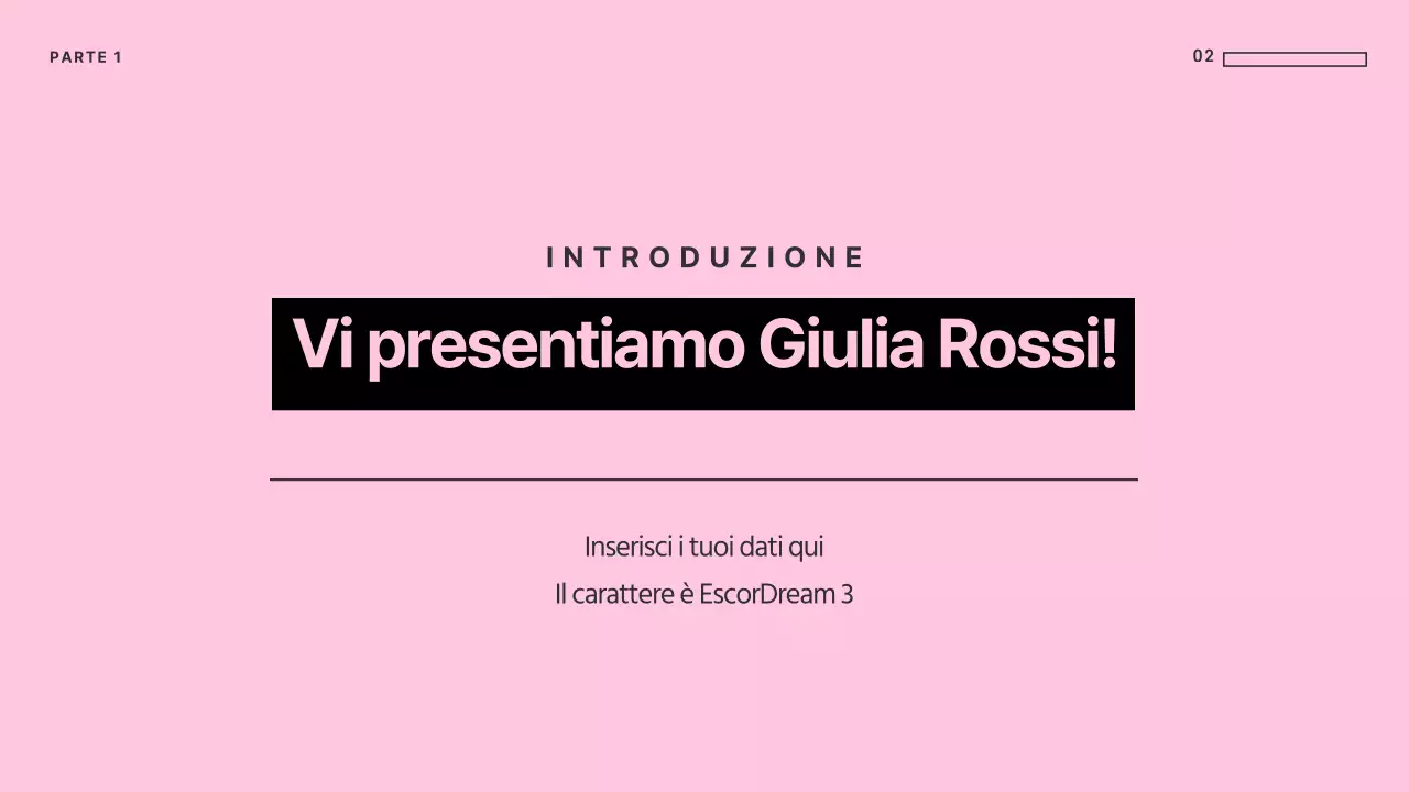 Presentazioni uniche