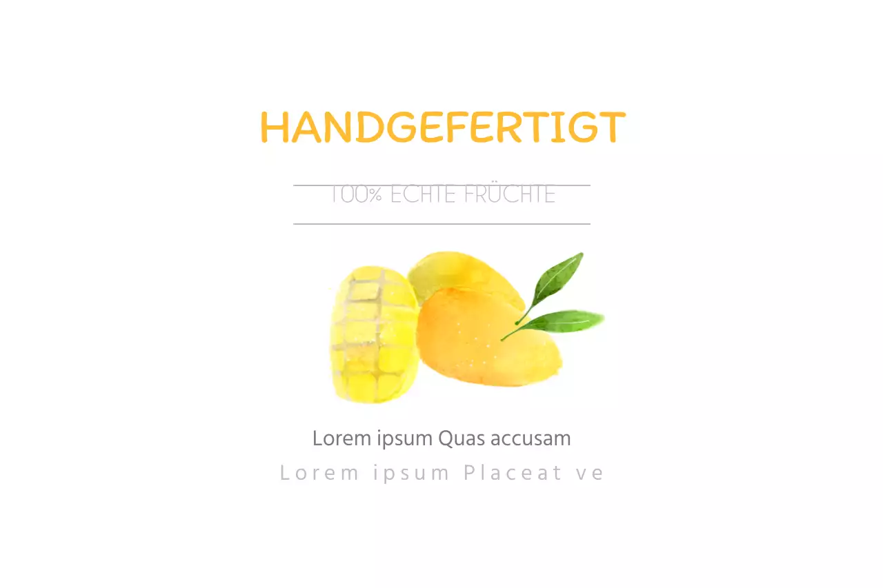 100% ECHTE FRÜCHTE Mango