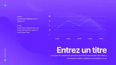 Graphique de style dégradé en violet