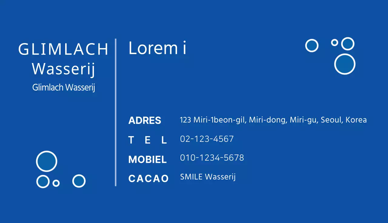 Visitekaartjes stomerij