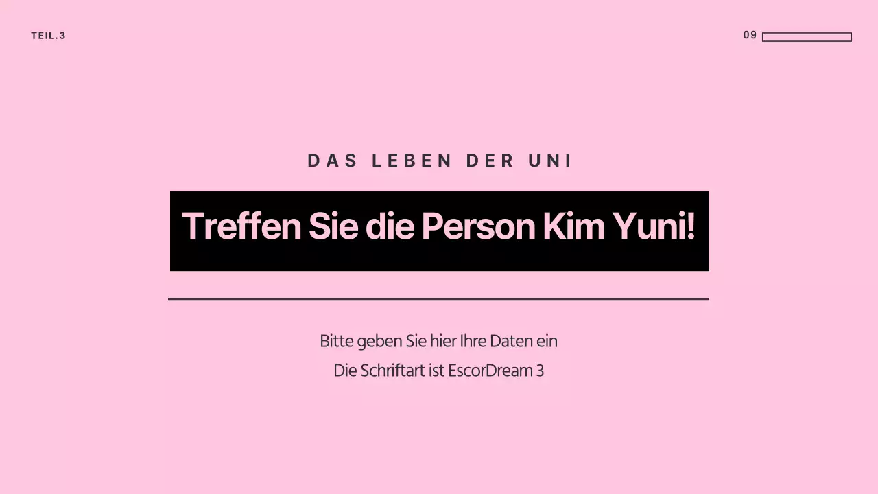 Einzigartige Präsentationen