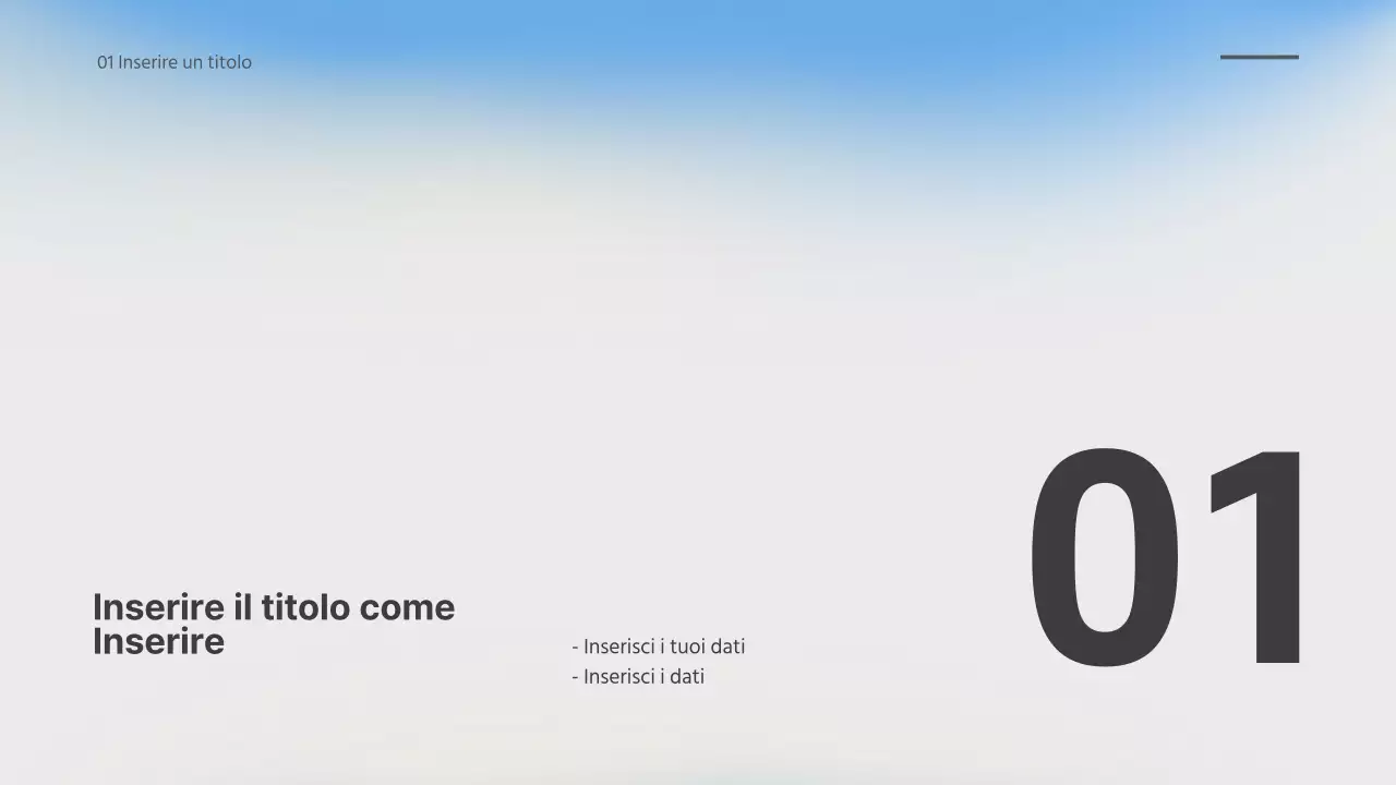 Presentazione sfumata del gradiente