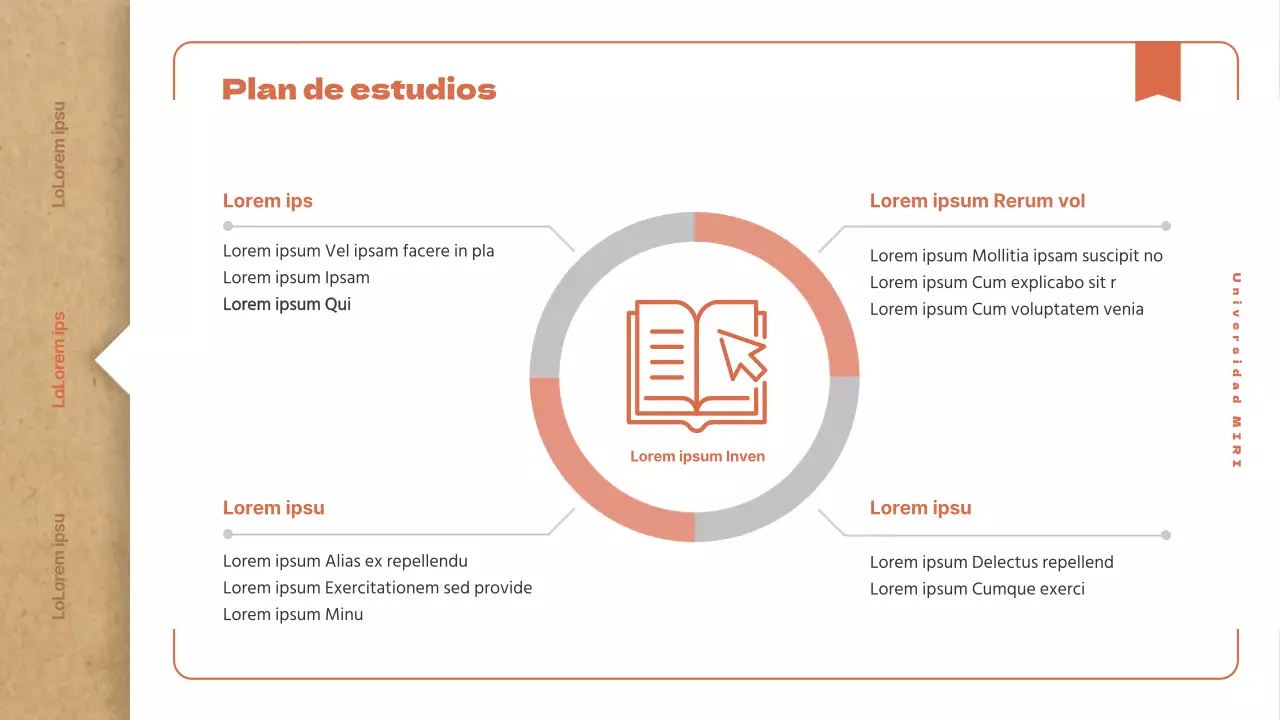Una sencilla guía para recién llegados a la universidad con un concepto de libro beige vintage