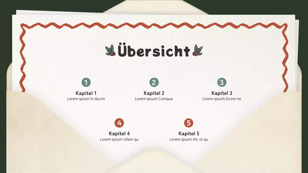 Vintage Weihnachten Brief Konzept Einladung