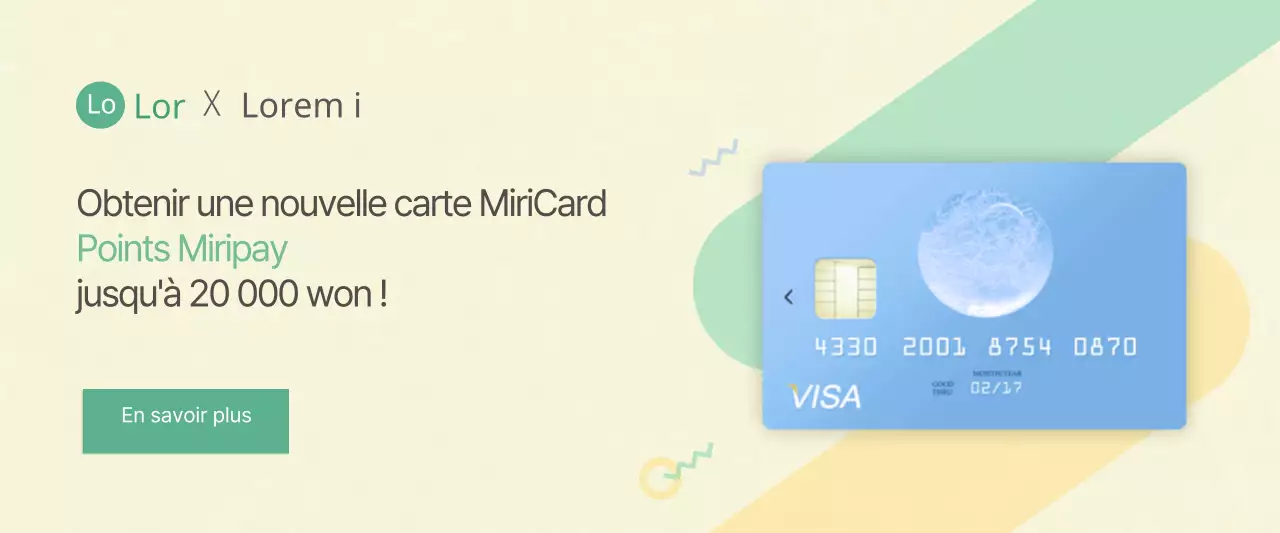 Formes simples et pastel pour les offres de cartes