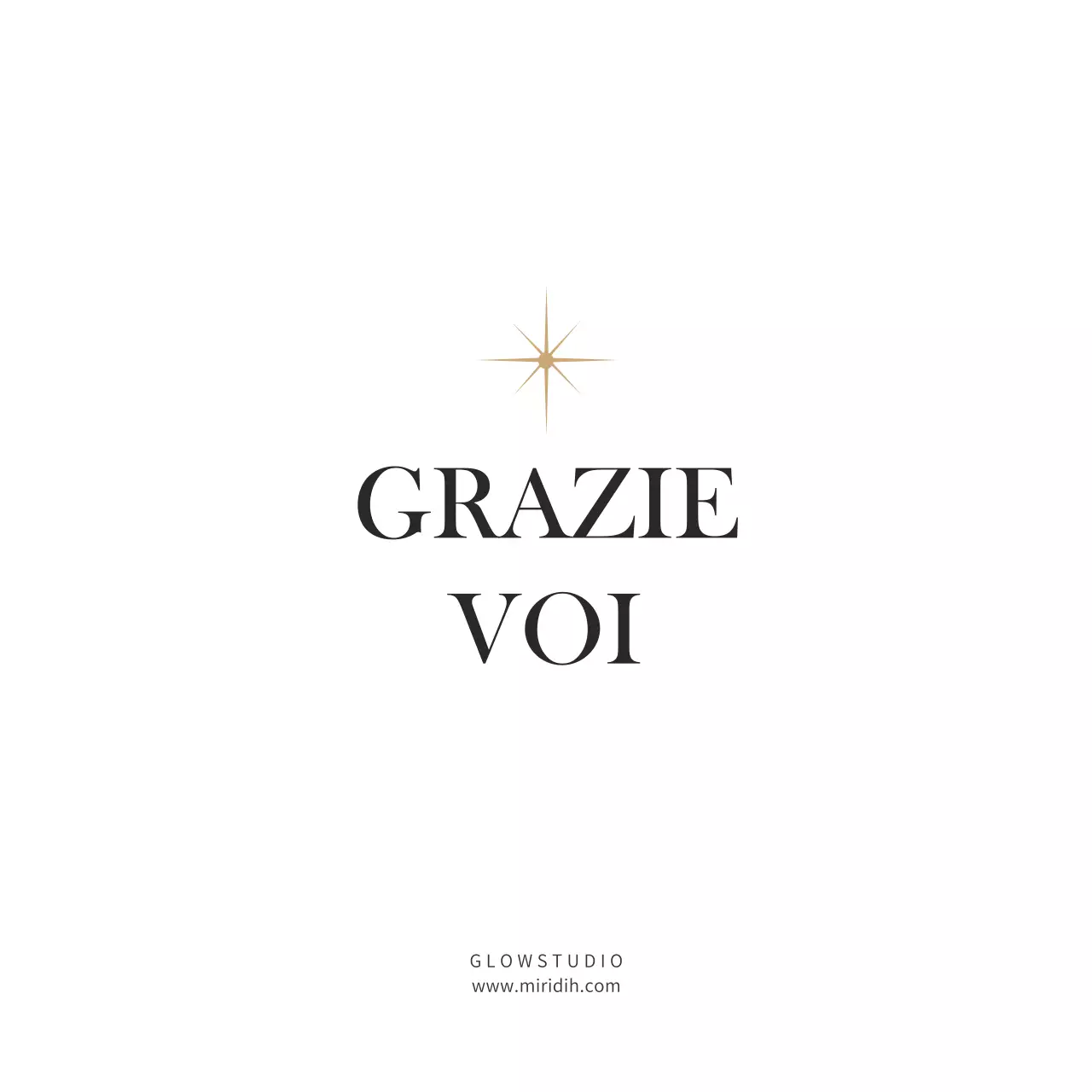 Cartolina di ringraziamento di classe in grigio