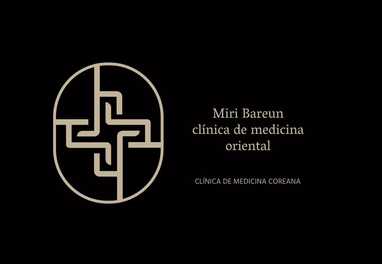 Símbolo negro Logotipo Clínica oriental Signo