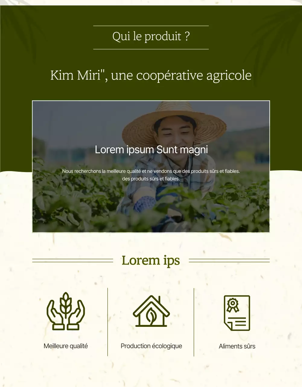 Green, Healthy Foods page détaillée