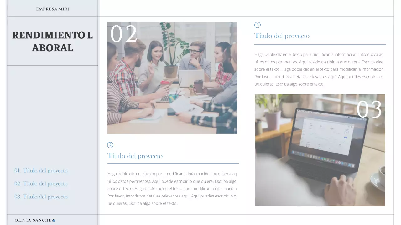 Una carta de presentación sencilla y minimalista en blanco