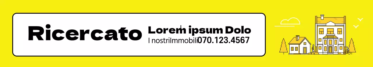 Proprietà gialla in vendita