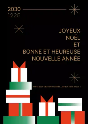 Affiche de Noël en noir